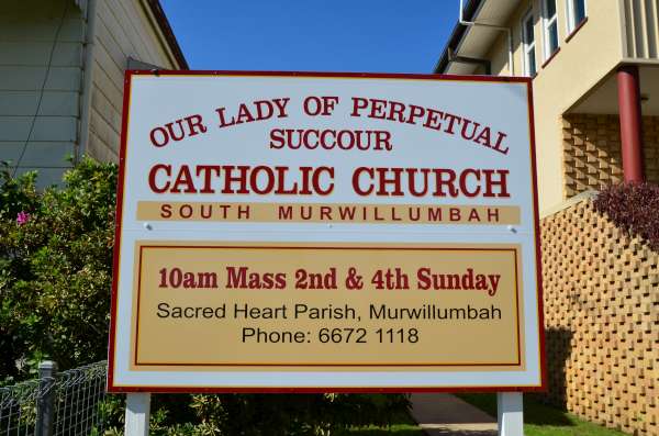 Our Lady of Perpetual Succour Catholic Church | church | 24/22-24 River St, South Murwillumbah NSW 2484, Australia | 0266721118 OR +61 2 6672 1118