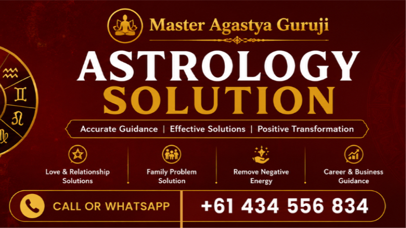 Astrologer Agastya Guruji in Melbourne | 9 Rosebank Ave, Clayton South VIC 3169, Australia | Phone: 0434 556 834