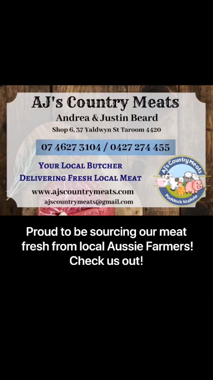 AJ’s Country Meats | shop 6/37 Yaldwyn St, Taroom QLD 4420, Australia | Phone: (07) 4627 3104