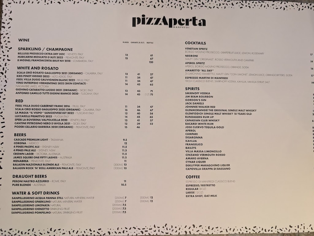 Pizzaperta Manfredi, West HQ | 33 Railway St, Rooty Hill NSW 2766, Australia | Phone: (02) 9625 5500