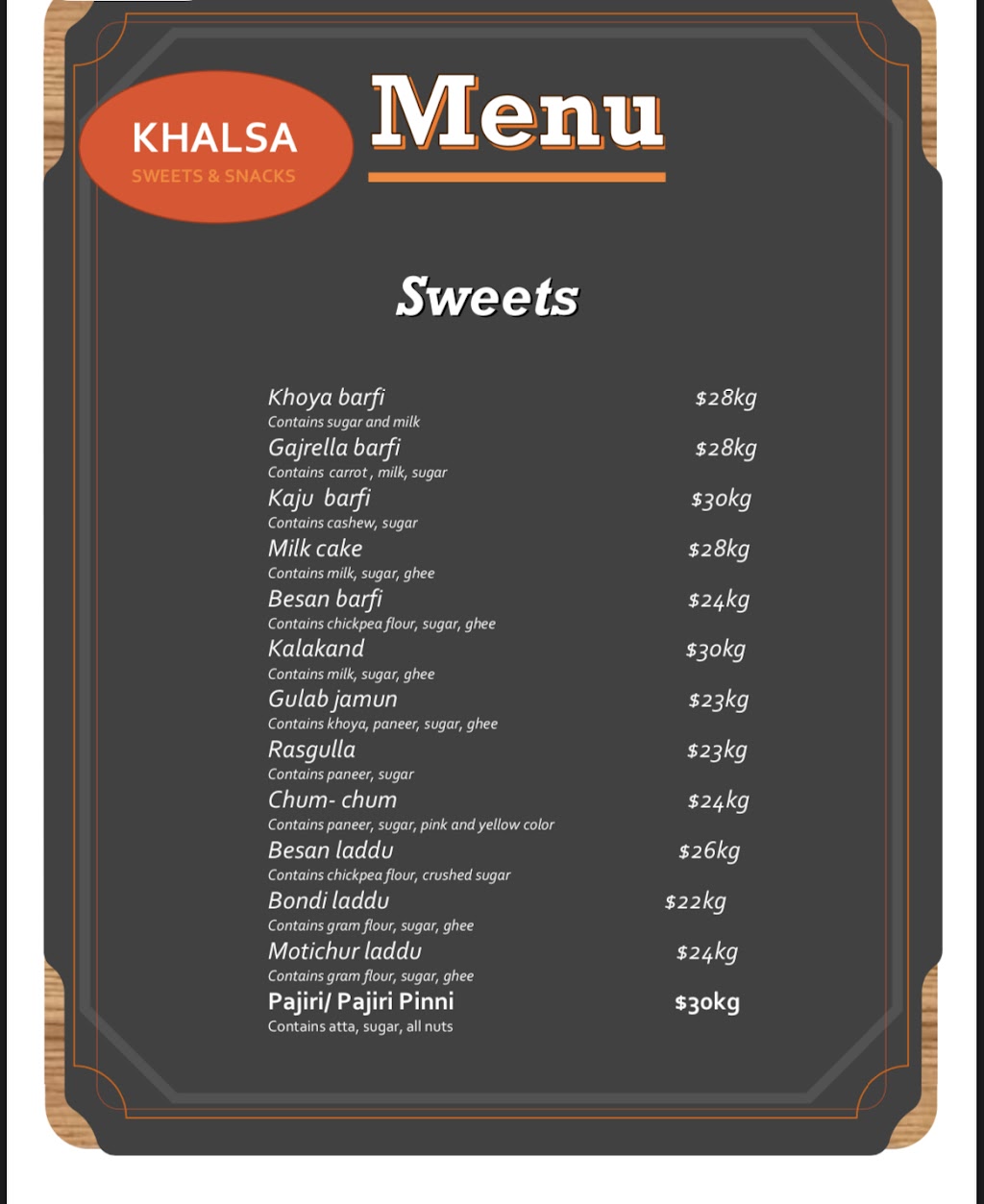 Khalsa Sweets And Snacks | restaurant | 3 Annalise Ave, Epping VIC 3076, Australia | 0469721426 OR +61 469 721 426