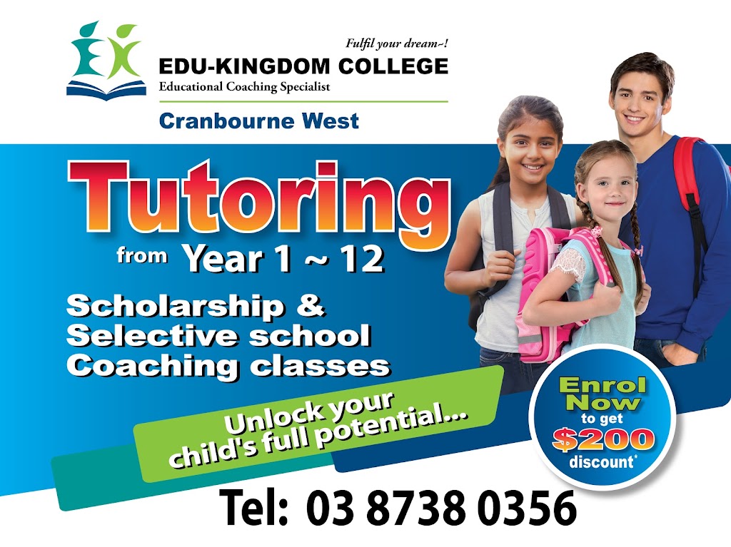 Edu-Kingdom College Cranbourne West | 6B Universal Way, Cranbourne West VIC 3977, Australia | Phone: (03) 8738 0356