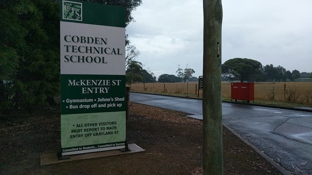 Cobden Technical School |  | 87 McKenzie St, Cobden VIC 3266, Australia | 0355951202 OR +61 3 5595 1202