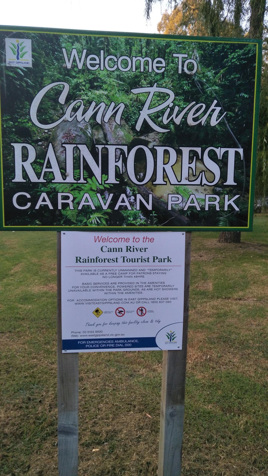 cann river caravan park | campground | ex) Caravan Park, 7536 Princes Hwy, Cann River VIC 3890, Australia | 0351539500 OR +61 3 5153 9500