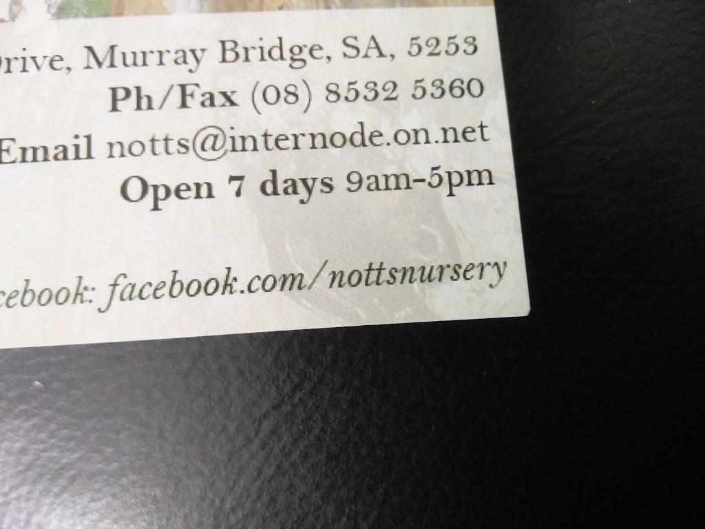 Notts Nursery |  | 7 Coolibah Dr, Murray Bridge East SA 5253, Australia | 0885325360 OR +61 8 8532 5360