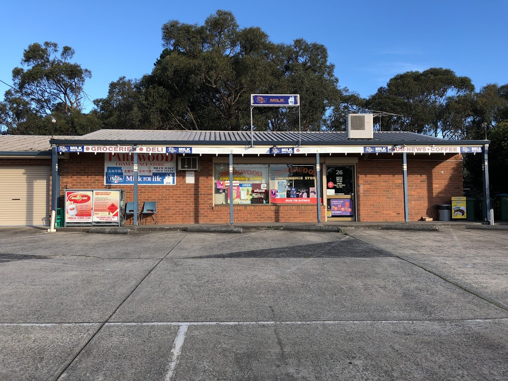 Parkwood Convenience Store | store | 26 Tortice Dr, Ringwood North VIC 3134, Australia | 0398790317 OR +61 3 9879 0317