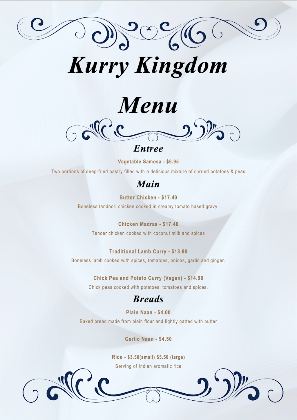 Kurry Kingdom | meal takeaway | Shop 5/219 Hawken Dr, St Lucia QLD 4067, Australia | 0414070805 OR +61 414 070 805