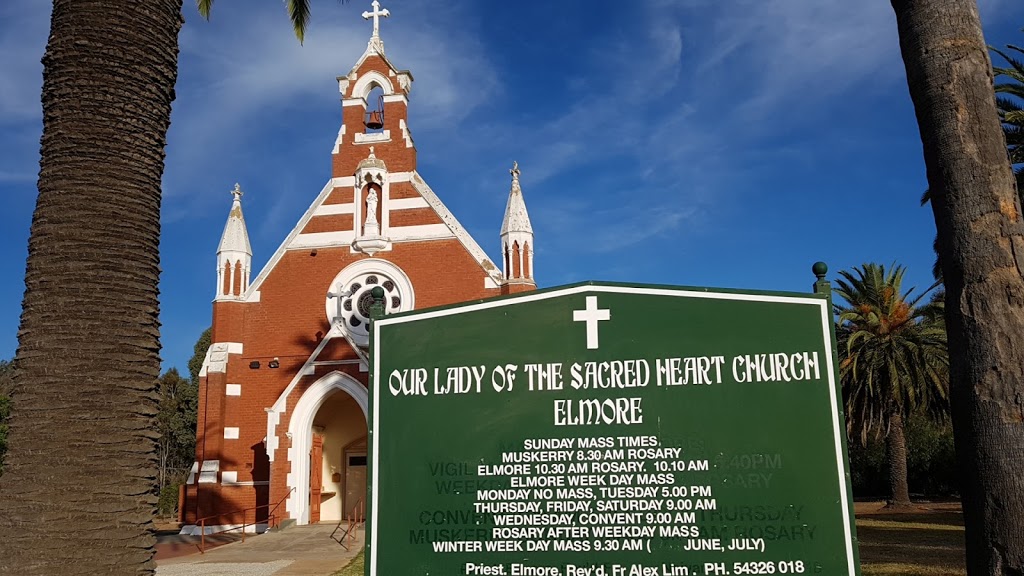 Our Lady Of The Sacred Heart Catholic Church Elmore | 18 Jeffrey St, Elmore VIC 3558, Australia | Phone: (03) 5432 6018