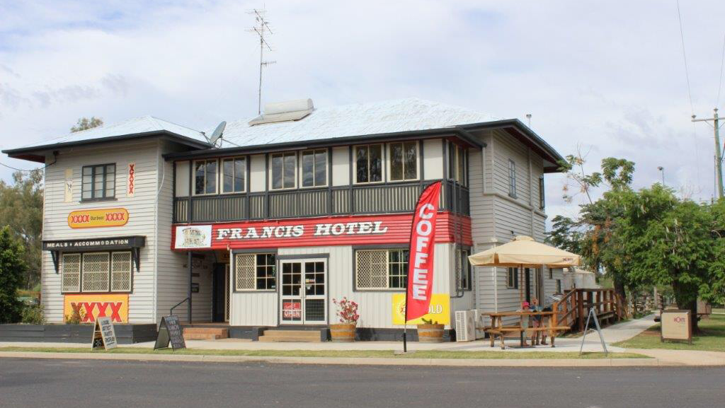 Francis Hotel | lodging | 16 Pine Street, Booligar St, Thallon QLD 4497, Australia | 0746259188 OR +61 7 4625 9188