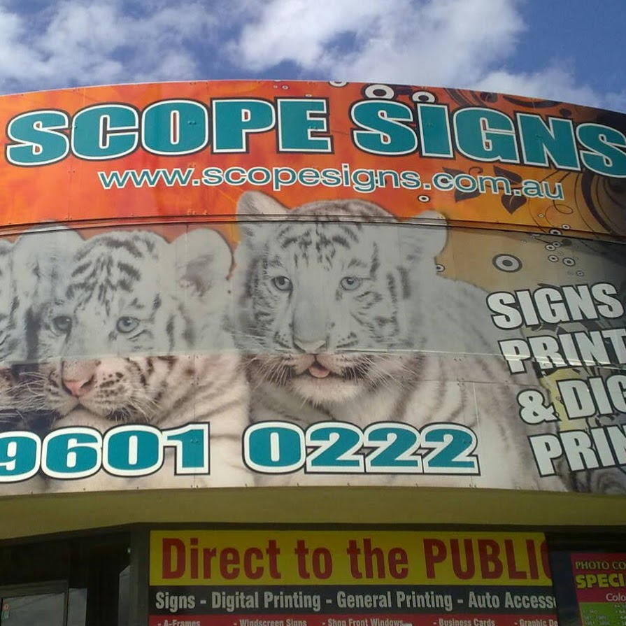 Scope Signs and Graphics | store | 5/377 Newbridge Rd, Moorebank NSW 2170, Australia | 0296010222 OR +61 2 9601 0222