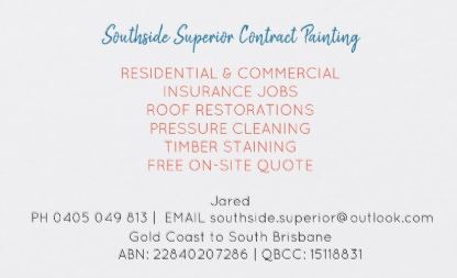 SOUTHSIDE SUPERIOR CONTRACT PAINTING | painter | 1 Gillin Pl, Ormeau QLD 4208, Australia | 0405049813 OR +61 405 049 813