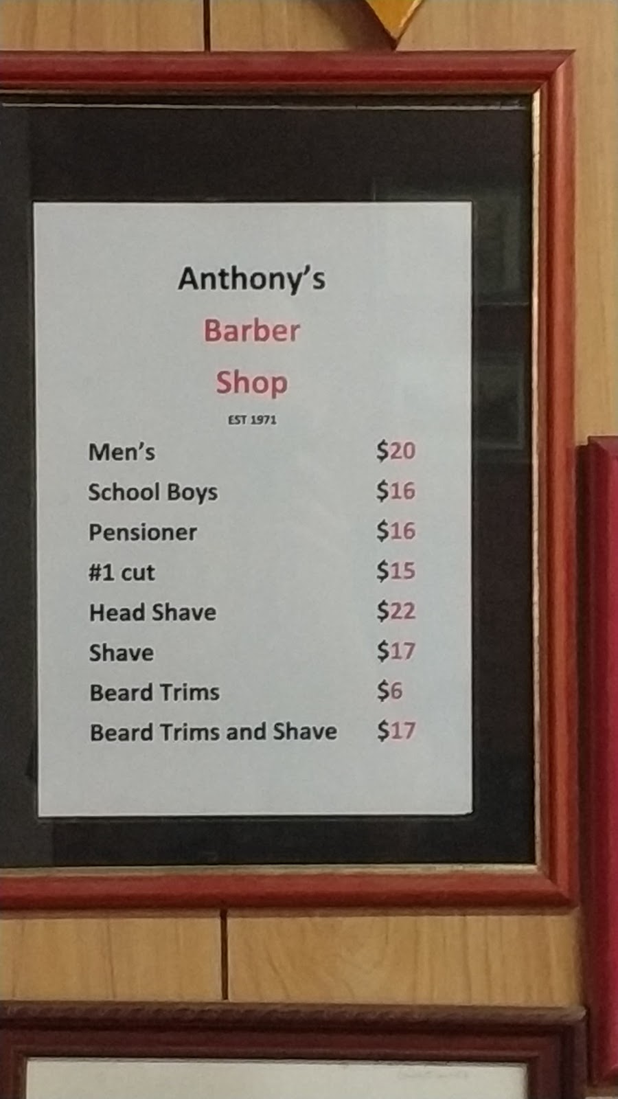 Anthonys Barber Shop | hair care | Shop 3/146 Tongarra Rd, Albion Park NSW 2527, Australia | 0438518602 OR +61 438 518 602