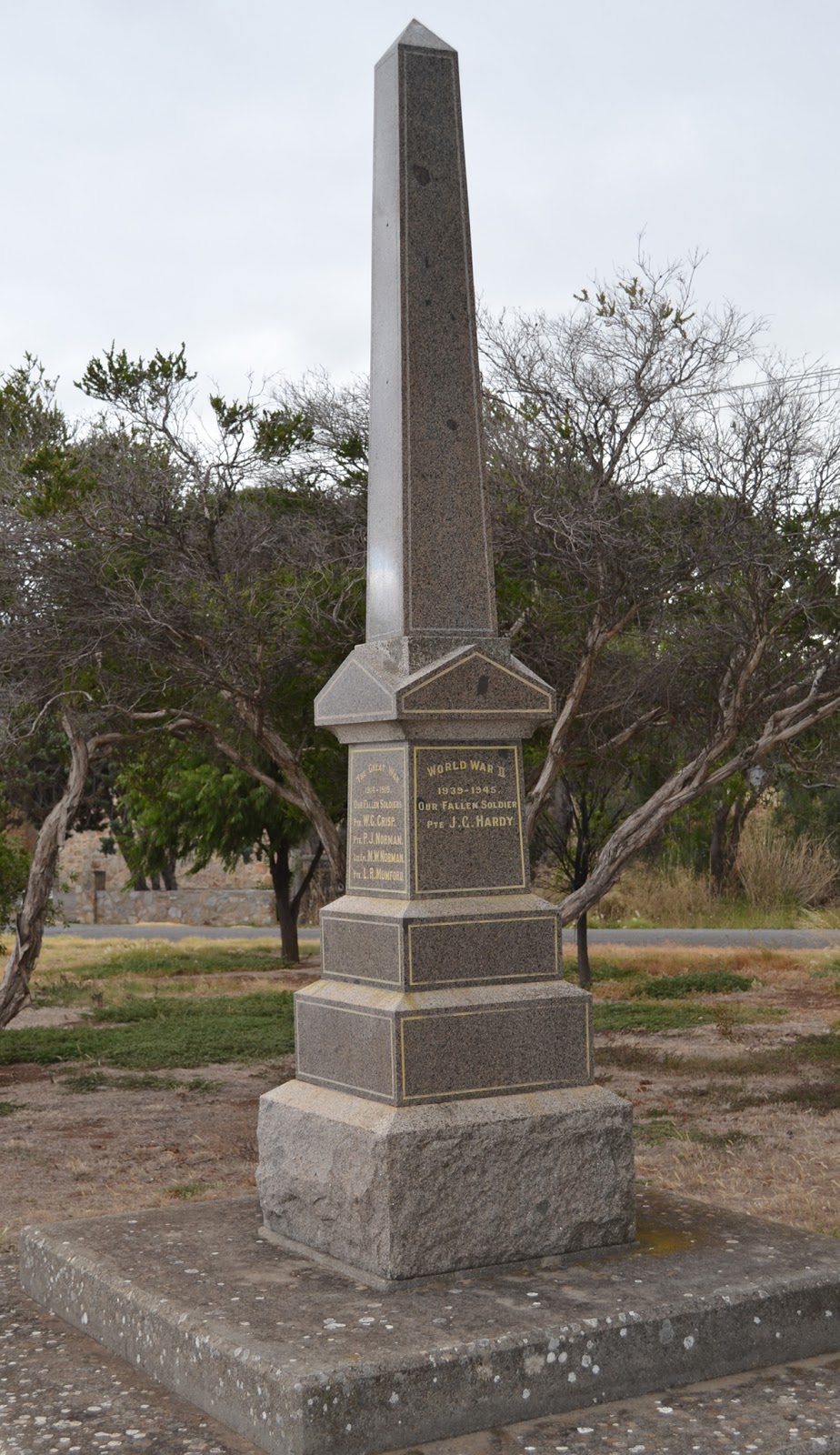 Soldiers Memorial | 7 Stonehouse Ln, Aldinga SA 5173, Australia