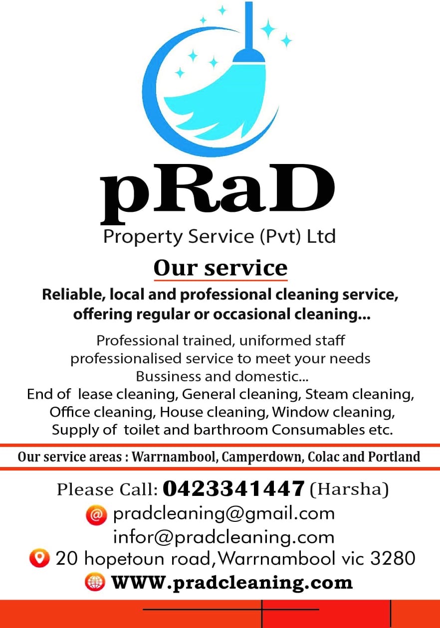 pRaD Property Service Pty Ltd | 145 Aberline Rd, Warrnambool VIC 3280, Australia | Phone: 0423 341 447