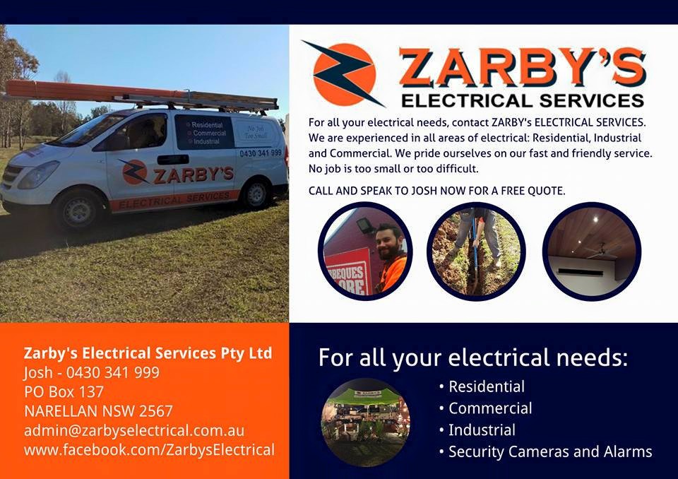 Zarb Electrical | electrician | MacArthur Rd, Elderslie NSW 2570, Australia | 0430341999 OR +61 430 341 999