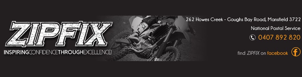 ZIPFIX Dirtbike and Motorcycle Suspension | 262 Howes Creek-Goughs Bay Rd, Mansfield VIC 3722, Australia | Phone: 0407 892 820