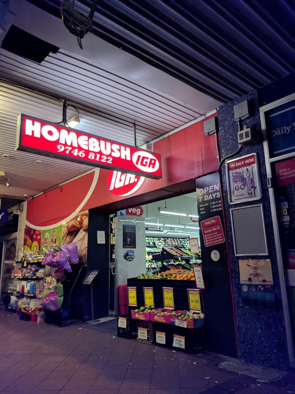 IGA Homebush | supermarket | 21 Rochester St, Homebush NSW 2140, Australia | 0297468122 OR +61 2 9746 8122