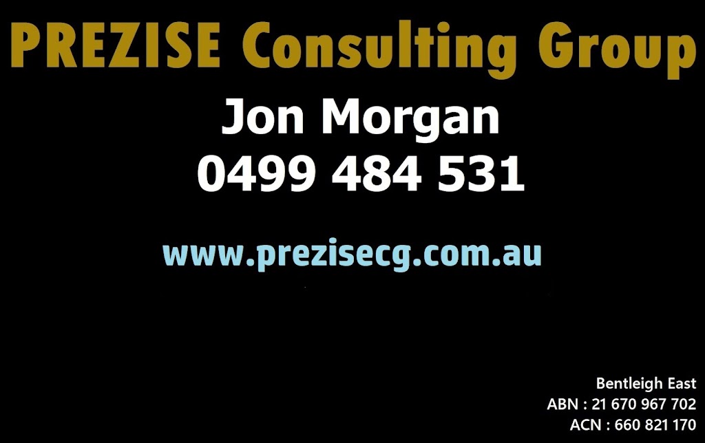 Prezise Consulting Group | 8B Namron St, Bentleigh East VIC 3165, Australia | Phone: 0499 484 531