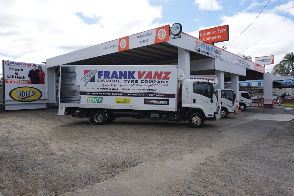 Frank Vanz Lismore Tyre Company | car repair | 63 Union St, Lismore South NSW 2480, Australia | 0266213040 OR +61 2 6621 3040