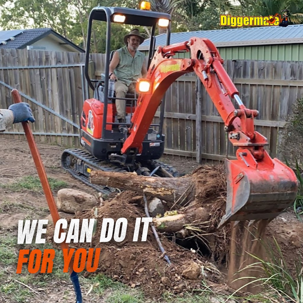 Diggermate Mini Excavator Hire Toowoomba North | 2 Colonial Dr, Gowrie Junction QLD 4352, Australia | Phone: 0488 003 174