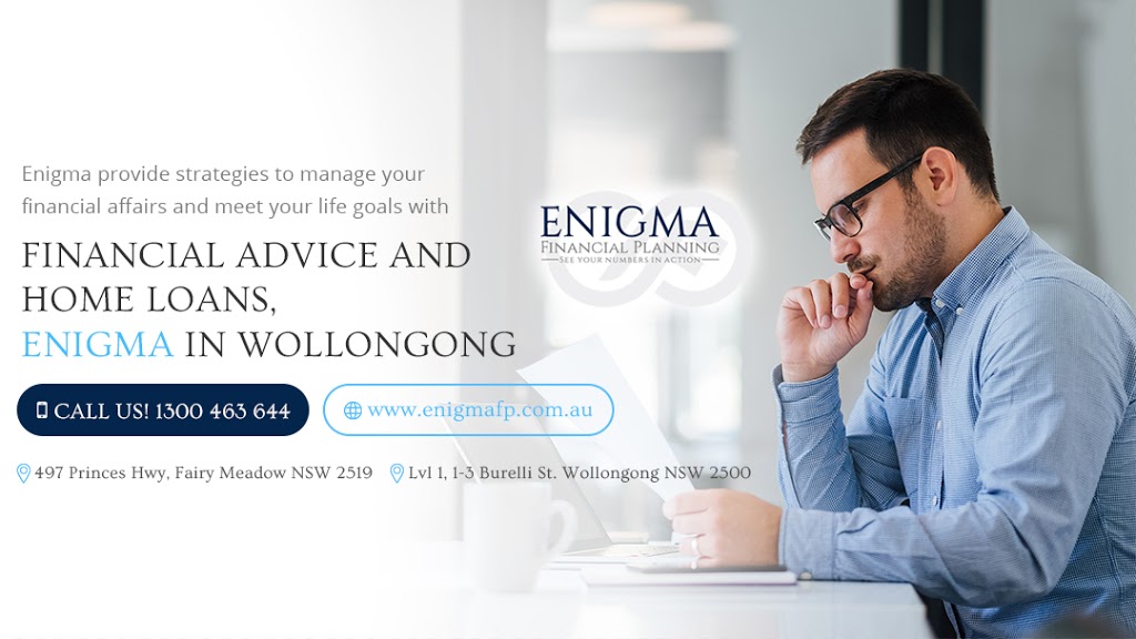 Enigma Financial Planning & Home Loans | finance | Level 1/1-3 Burelli St, Wollongong NSW 2500, Australia | 1300463644 OR +61 1300 463 644