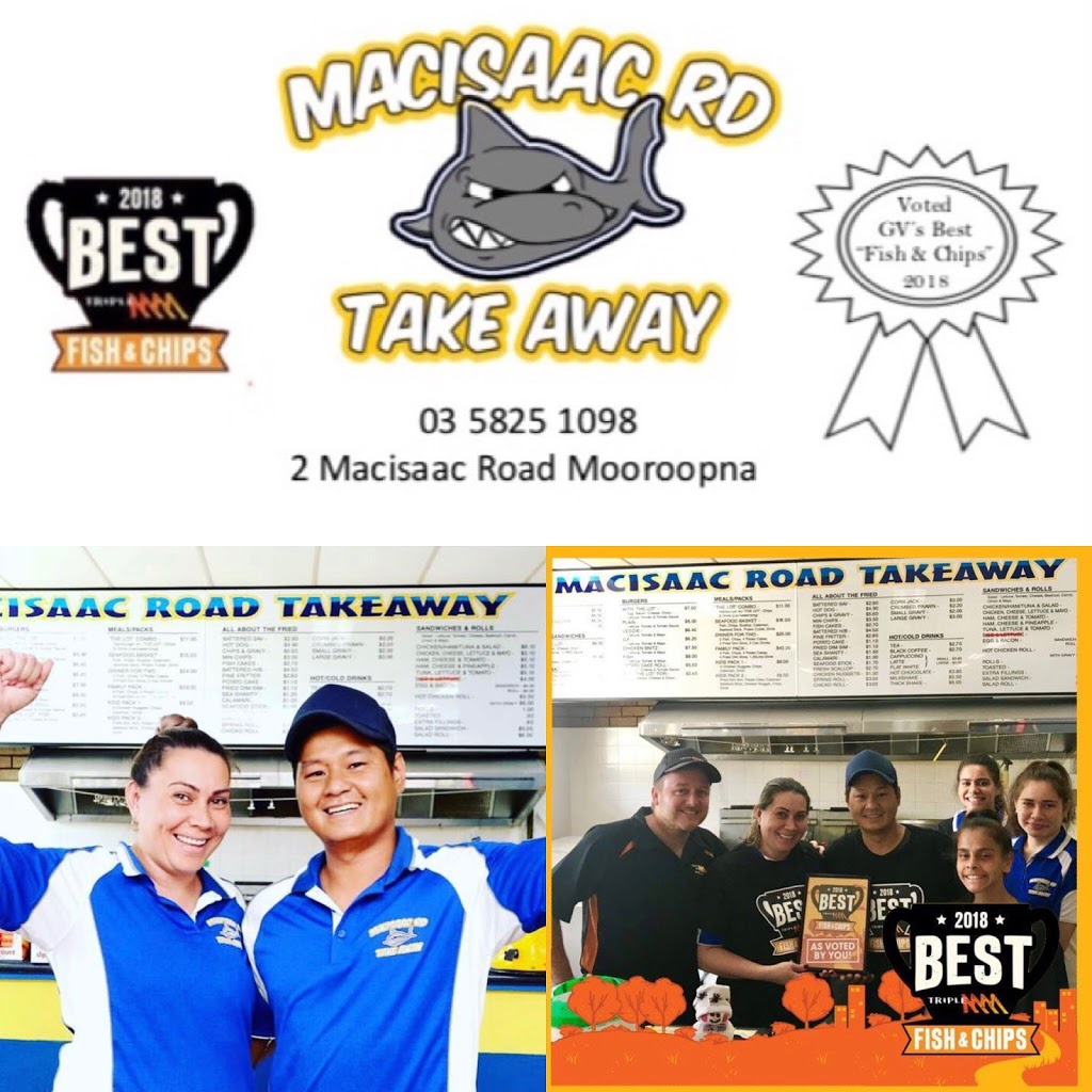 Macisaac Road Takeaway | meal takeaway | 2 Macisaac Rd, Mooroopna VIC 3629, Australia | 0358251098 OR +61 3 5825 1098