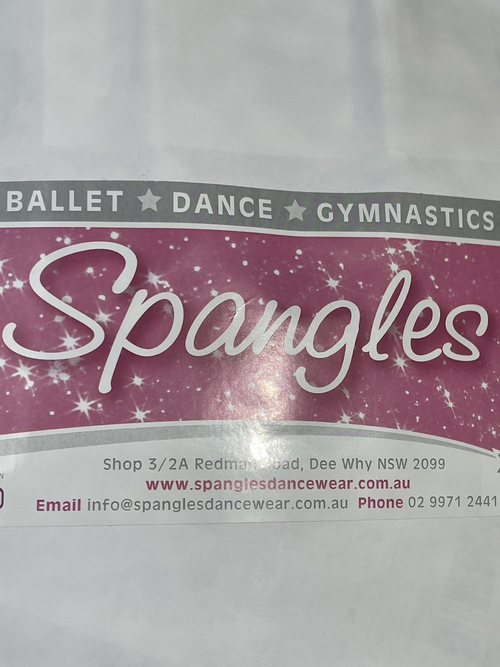 Spangles Dancewear | 3/2A Redman Rd, Dee Why NSW 2099, Australia | Phone: (02) 9971 2441