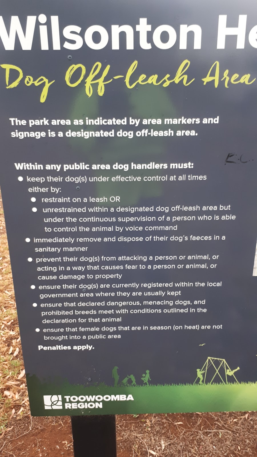 Wilsonton Heights Park Dog off leash Area | park | Wilsonton Heights QLD 4350, Australia