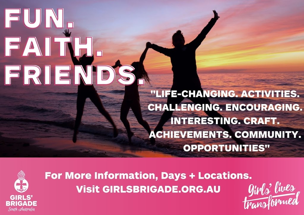 The Girls’ Brigade South Australia Inc | 14 Adele Ave, Kidman Park SA 5025, Australia | Phone: 0498 723 357
