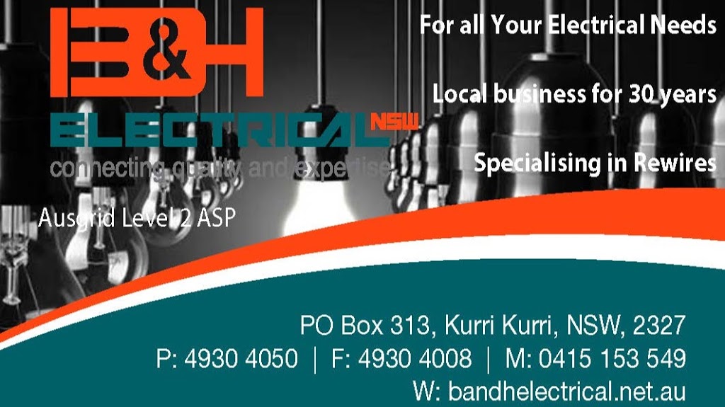 B & H Electrical(NSW) | electrician | 1421 Old Maitland Rd, Sawyers Gully NSW 2326, Australia | 0249304050 OR +61 2 4930 4050