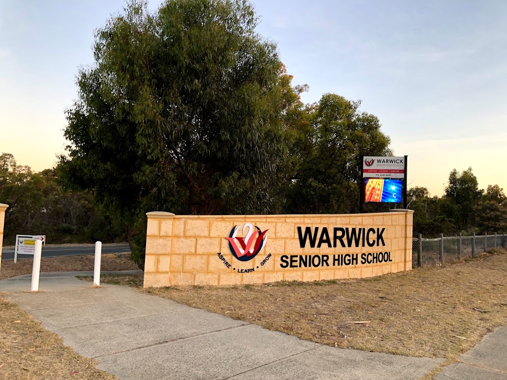 Warwick Senior High School | school | 355 Erindale Rd, Warwick WA 6024, Australia | 0862404400 OR +61 8 6240 4400