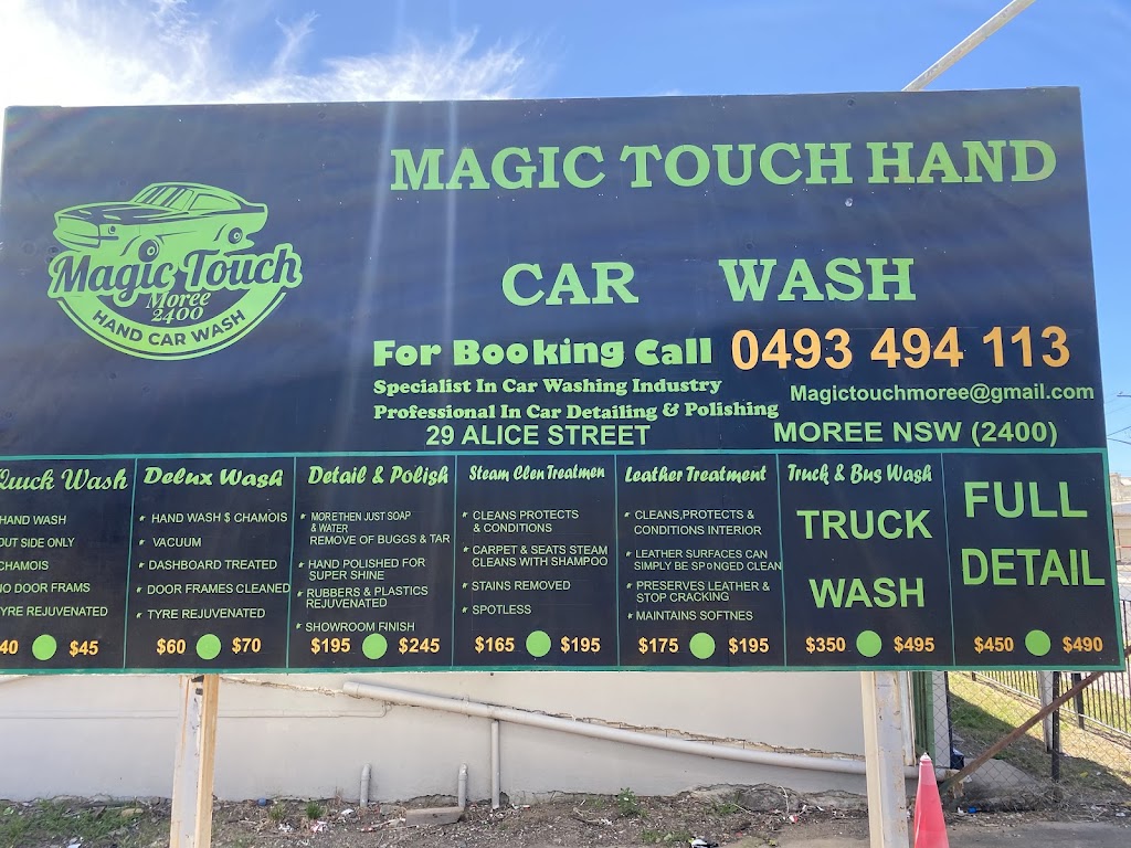 Magic touch hand car wash | car wash | 29 Alice St, Moree NSW 2400, Australia | 0493494113 OR +61 493 494 113