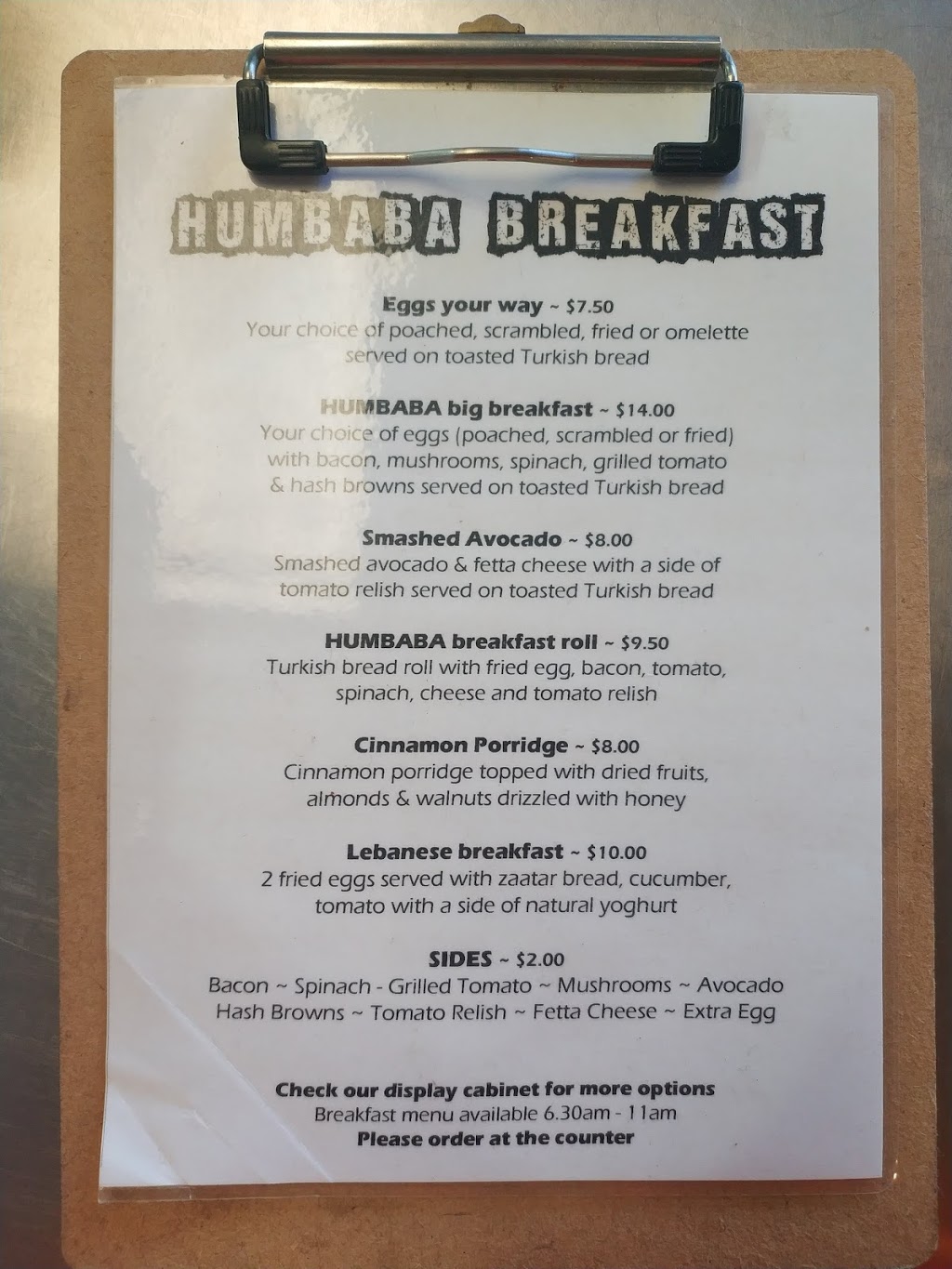 Humbaba | cafe | 2/20 Dorcas St, South Melbourne VIC 3205, Australia | 0396967987 OR +61 3 9696 7987