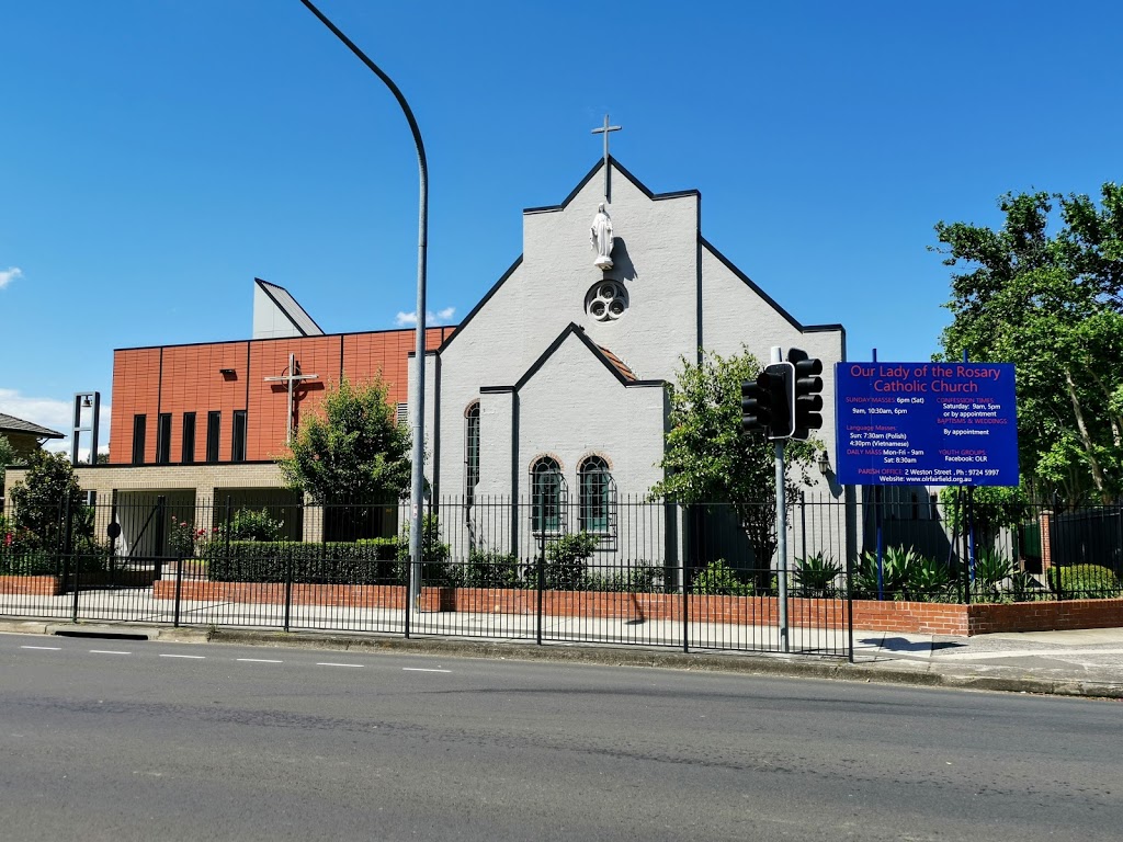 Our Lady of the Rosary Catholic Parish | church | 18 Vine St, Fairfield NSW 2165, Australia | 0297245997 OR +61 2 9724 5997