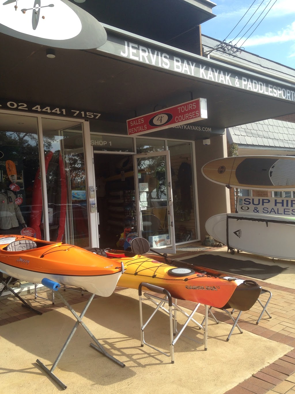 Jervis Bay Kayak & Paddlesports Co | store | 1/13 Hawke St, Huskisson NSW 2540, Australia | 0244417157 OR +61 2 4441 7157