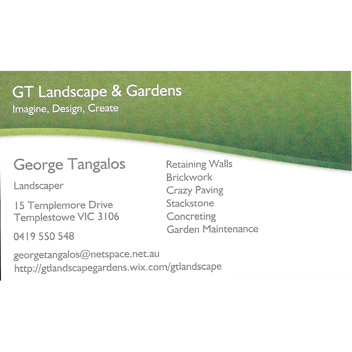 GT Landscape & Gardens | 15 Templemore Dr, Templestowe VIC 3106, Australia | Phone: 0419 550 548
