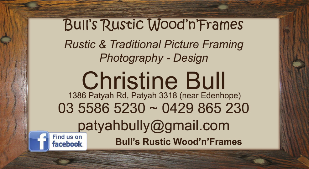 Bulls Rustic WoodnFrames | store | 1386 Patyah Rd, Patyah VIC 3318, Australia | 0429865230 OR +61 429 865 230