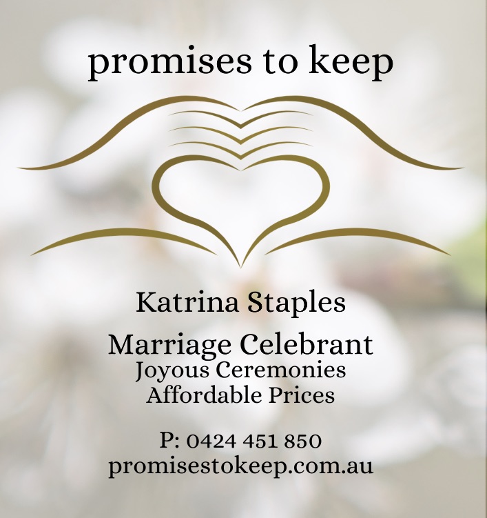 Katrina Staples - Marriage Celebrant, Ballarat | Countess Rd, Delacombe VIC 3356, Australia | Phone: 0424 451 850