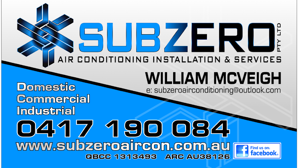 Sub-Zero Airconditioning, Installation & Services | general contractor | 265 Charleys Gully Rd, Warwick QLD 4370, Australia | 0417190084 OR +61 417 190 084