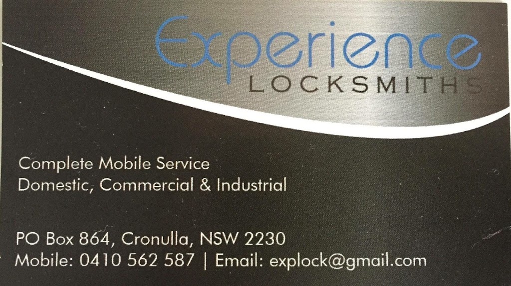 Experience Locksmiths | locksmith | Mobile Business, Cronulla NSW 2230, Australia | 0410562587 OR +61 410 562 587
