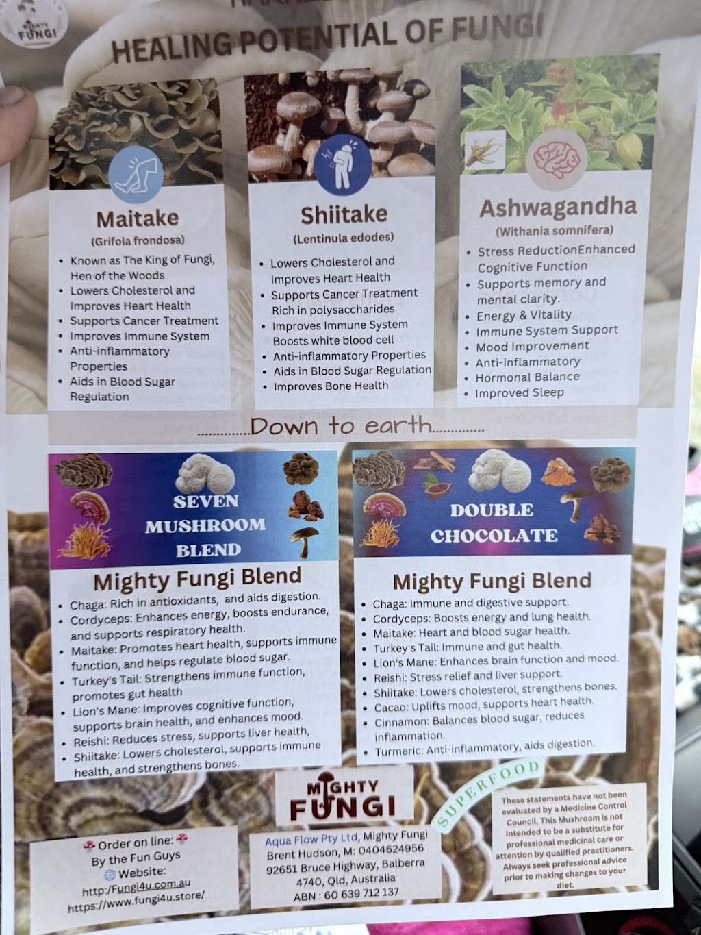 Mighty Fungi | 92651 Bruce Hwy, Balberra QLD 4740, Australia | Phone: 0404 624 956