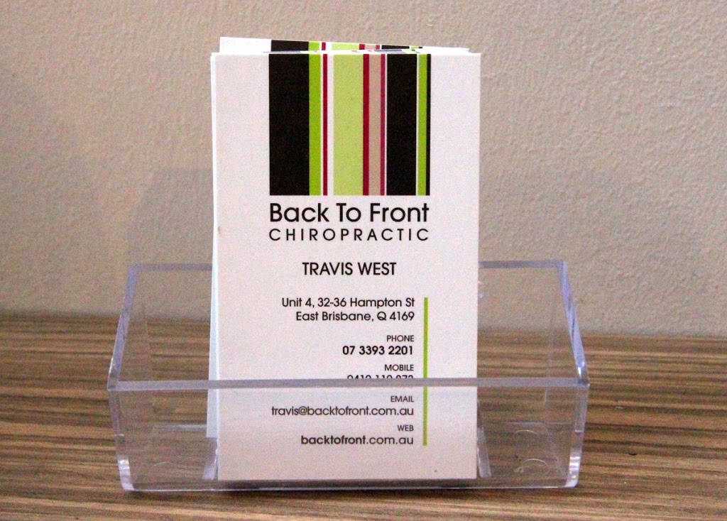 Back To Front Chiropractic | South Brisbane | health | 4/32-36 Hampton St, East Brisbane QLD 4169, Australia | 0733932201 OR +61 7 3393 2201