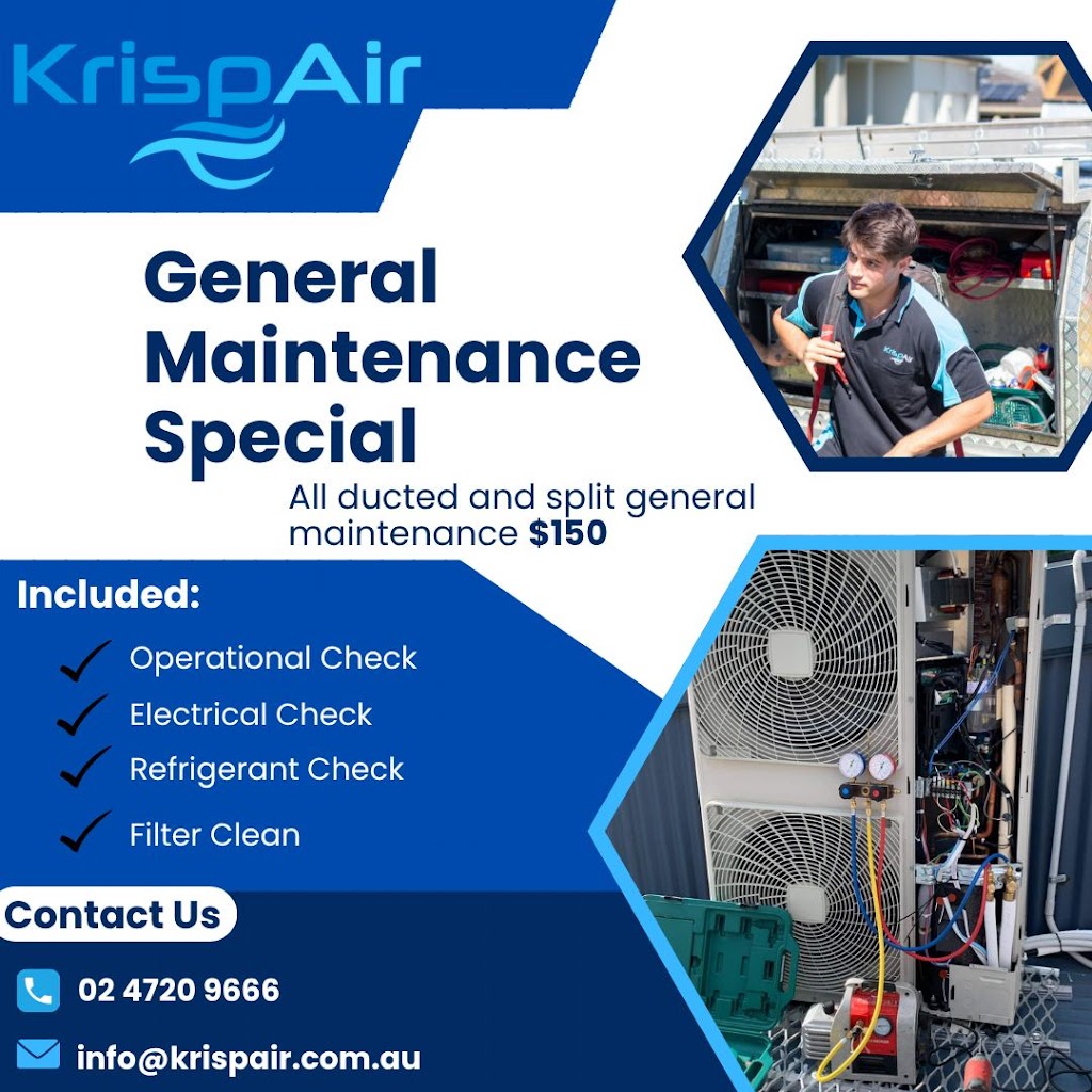 Krisp Air | Unit 4/42 Jack Williams Dr, Penrith NSW 2750, Australia | Phone: (02) 4720 9666