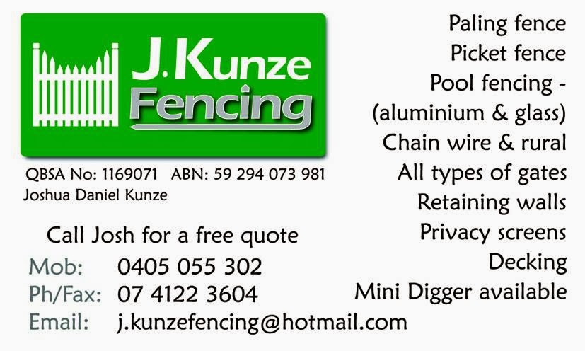 J. Kunze Fencing | general contractor | 63 Richmond St, Maryborough QLD 4650, Australia | 0405055302 OR +61 405 055 302