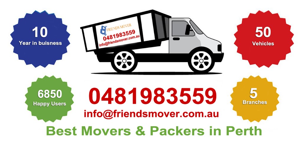 Friends mover | 1 Ulak Pass, Beeliar WA 6164, Australia | Phone: 0481 983 559