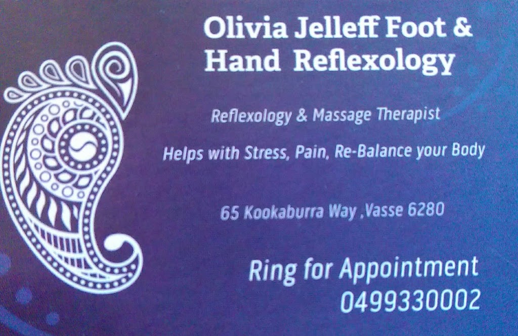 Olivias Reflexology Treatment | 65 Kookaburra Way, Vasse WA 6280, Australia | Phone: 0499 330 002