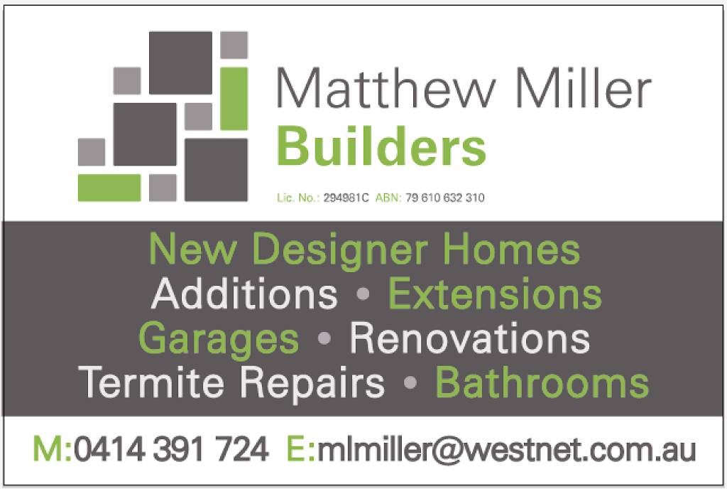 Matthew Miller Builders | home goods store | Blaxland, NSW 2774, Australia | 0414391724 OR +61 414 391 724