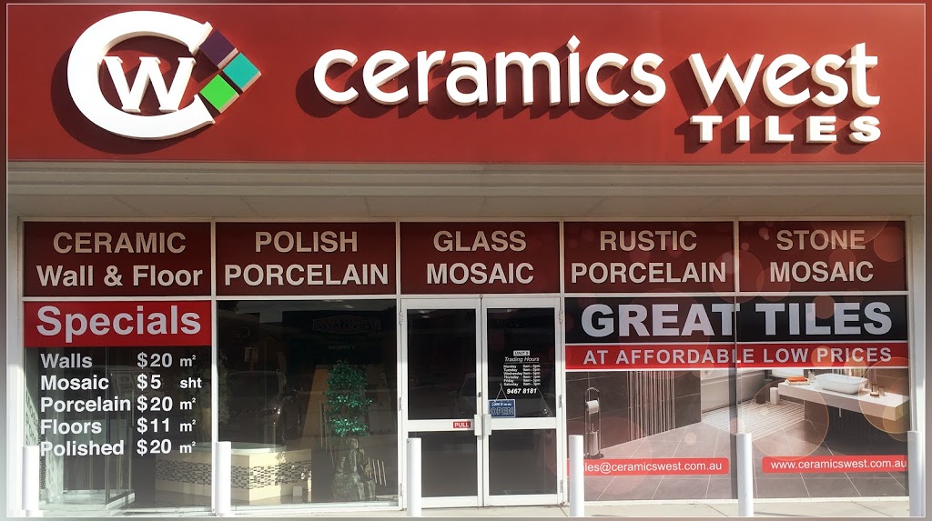 Ceramics West Warehouse | home goods store | 10/279 Treasure Rd N, Welshpool WA 6106, Australia | 0894678184 OR +61 8 9467 8184