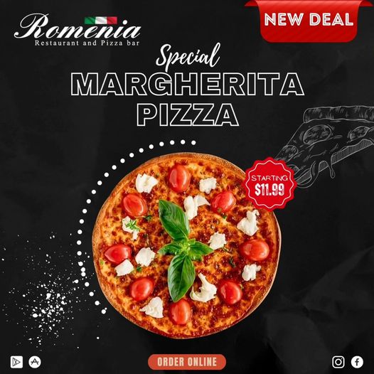 Romenia Restaurant and Pizza Bar | 25 McCurdy Rd, Herne Hill VIC 3218, Australia | Phone: (03) 5215 1299