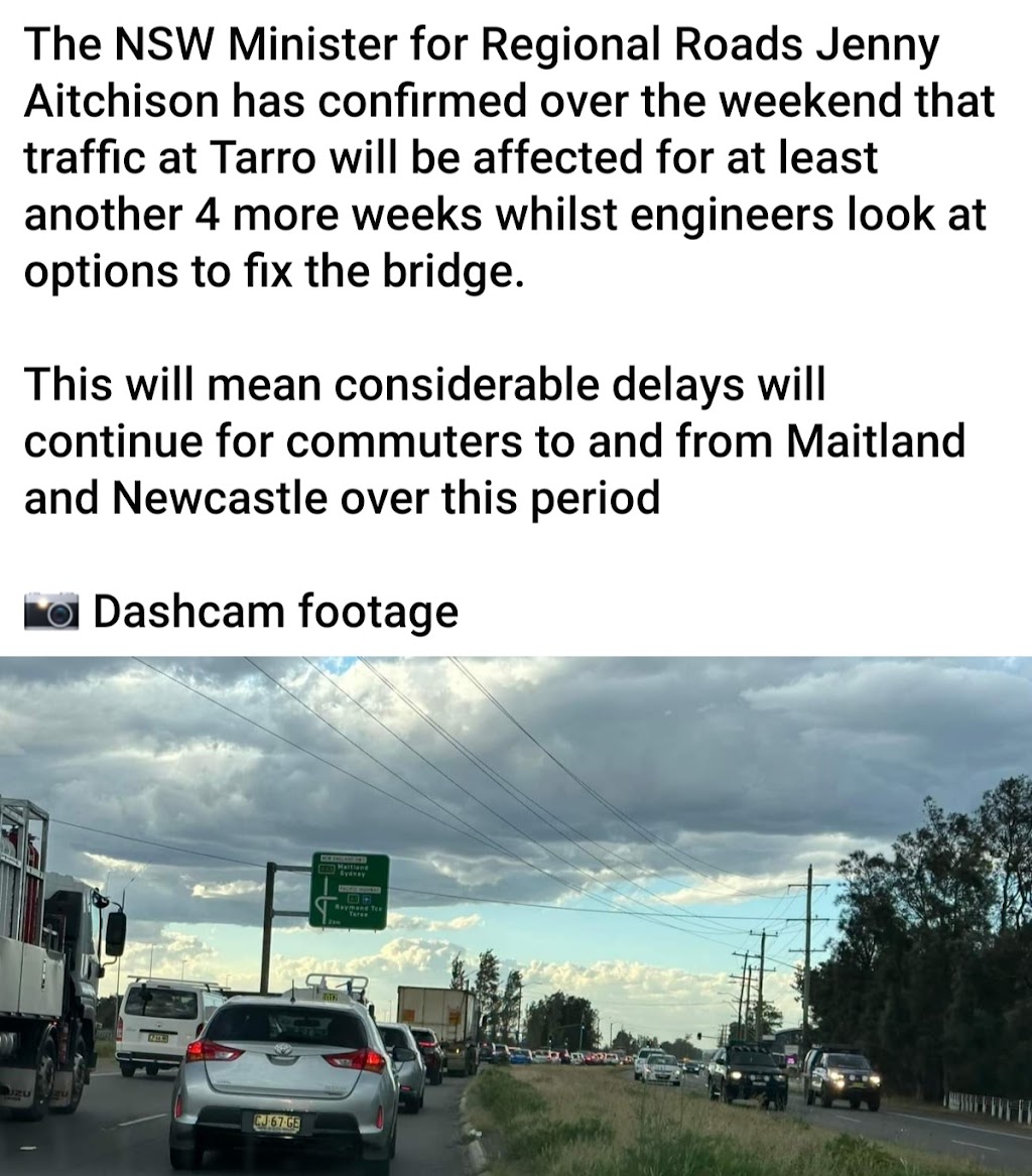 Tarro Bridge | Maitland Rd, Tarro NSW 2322, Australia | Phone: 13 17 00